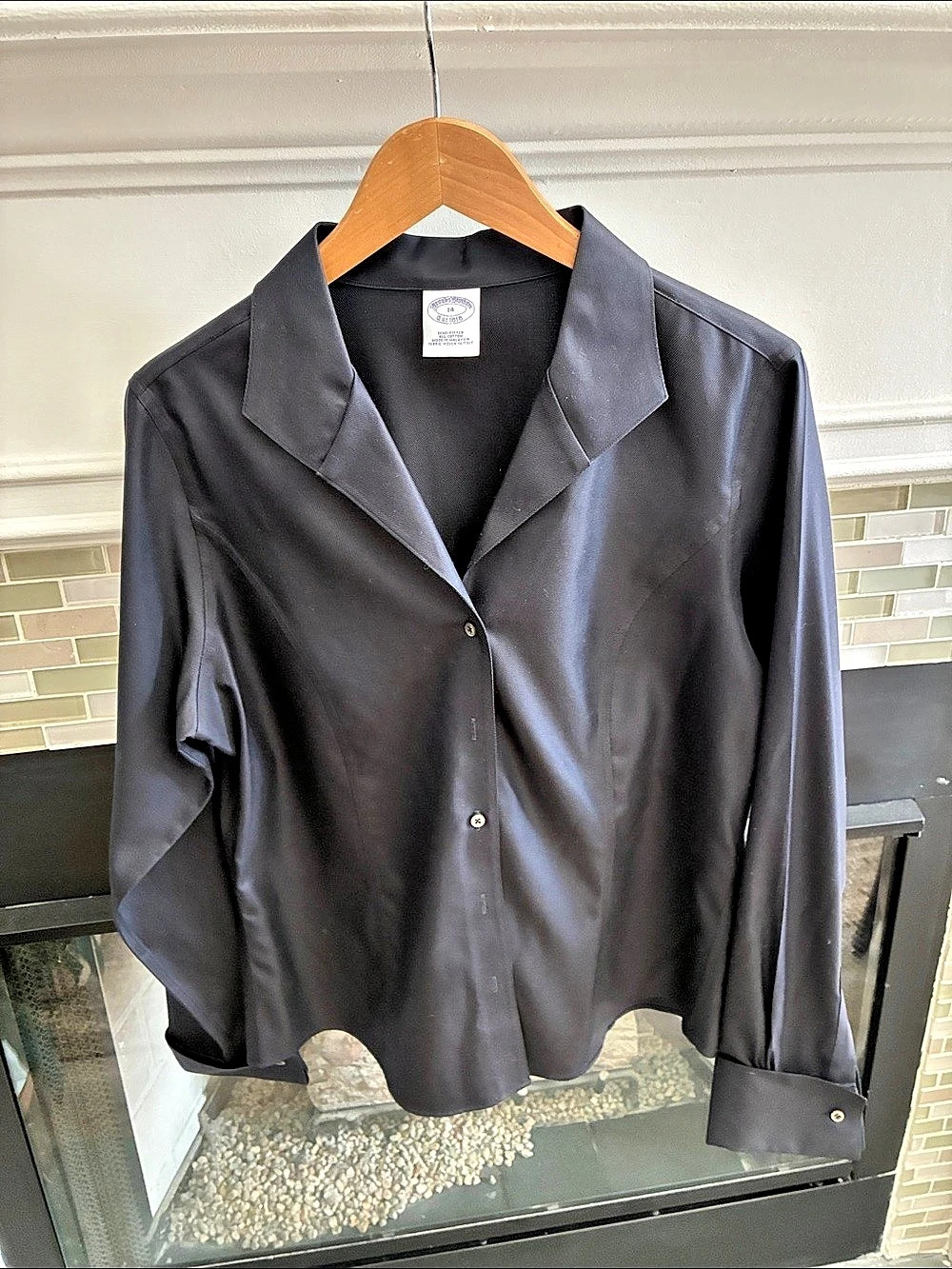 Brooks Brothers Button Down Blouse Size 14 Like New